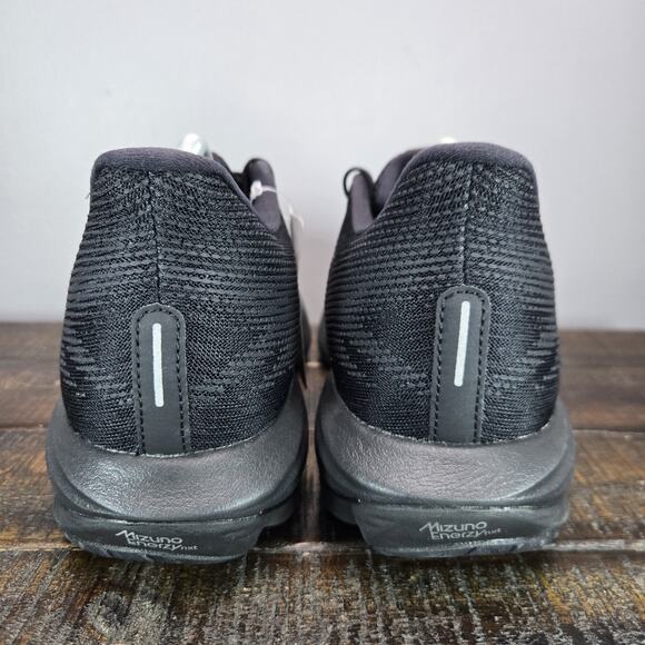 NEW Mizuno Wave Rider 28 Mens Size 9.5 Gym Running Shoes Sneakers Black - Picture 4 of 11